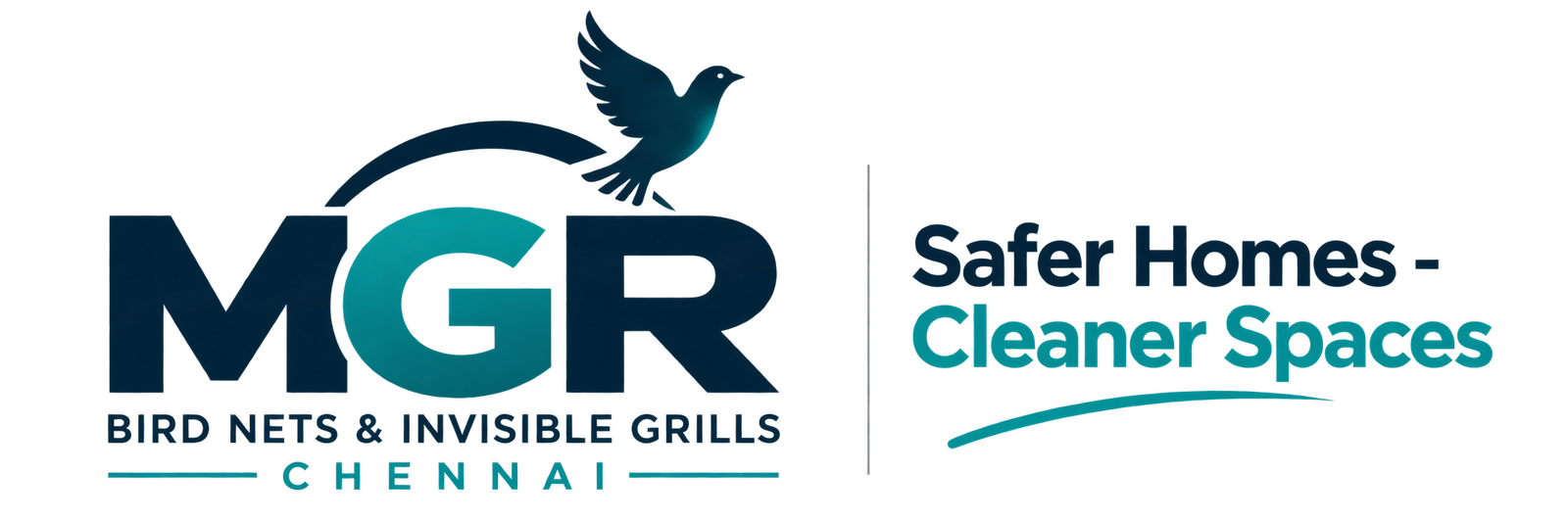 MGR Balcony bird nets & invisible grills chennai logo